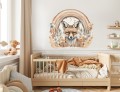 Naklejki Tęcza i lis - naklejka tęcza z lisem boho